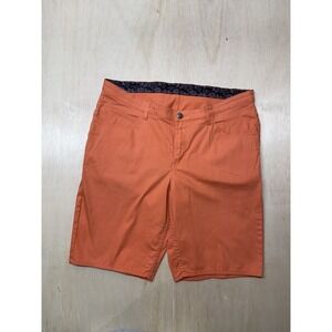 Riders by lee orange denim spandex stretch bermuda‎ shorts 24W Approx 42x10